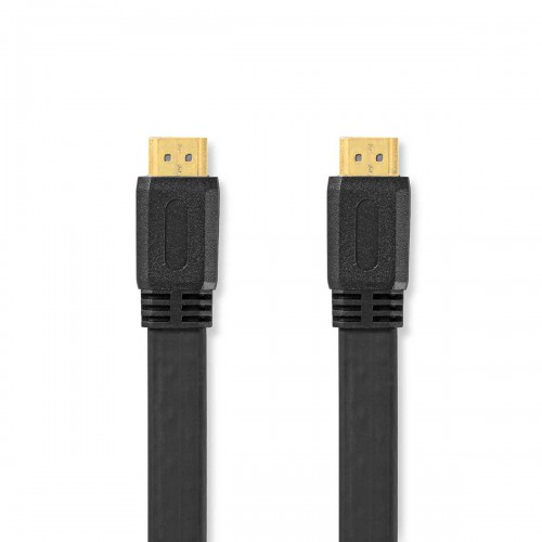 High Speed ​​HDMI™-Kabel met Ethernet | HDMI™ Connector | HDMI™ Connector | 4K@30Hz | 10.2 Gbps | 5.00 m | Plat | PVC | Zwart | Polybag - cvgp34100bk50