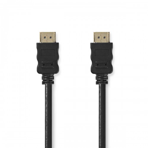 High Speed ​​HDMI™-Kabel met Ethernet | HDMI™ Connector | HDMI™ Connector | 4K@30Hz | ARC | 10.2 Gbps | 0.50 m | Rond | PVC | Zwart | Label - cvgt34000bk05