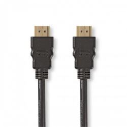 High Speed ​​HDMI™-Kabel met Ethernet | HDMI™ Connector | HDMI™ Connector | 1080p@60Hz | 10.2 Gbps | 2.00 m | Rond | PVC | Zwart | Label - cvgt34001bk20