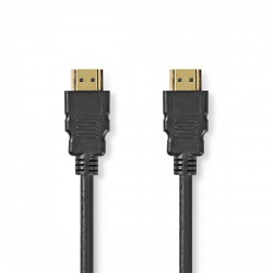 Ultra High Speed ​​HDMI™-Kabel | HDMI™ Connector | HDMI™ Connector | 8K@60Hz | 48 Gbps | 1.00 m | Rond | 6.0 mm | Zwart | Polybag - cvgp35000bk10