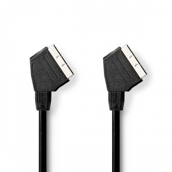 SCART-Kabel | SCART Male | SCART Male | Vernikkeld | 480p | 2.00 m | Rond | PVC | Zwart | Doos - cvgb31000bk20