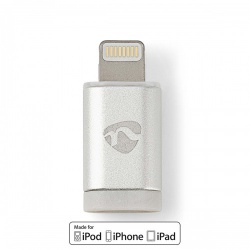 Lightning-Adapter | Apple Lightning 8-Pins | USB Micro-B Female | Verguld | Rond | Aluminium - cctb39901al