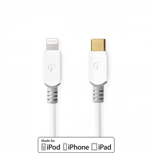 Lightning Kabel | USB 2.0 | Apple Lightning 8-Pins | USB-C™ Male | 480 Mbps | Verguld | 1.00 m | Rond | PVC | Wit | Doos - ccbw39650wt10