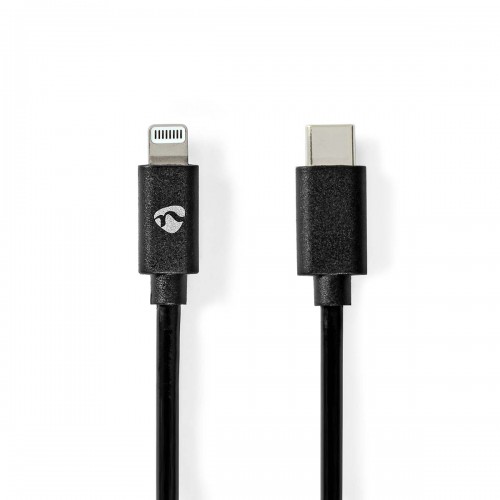 Lightning Kabel | USB 2.0 | Apple Lightning 8-Pins | USB-C™ Male | 480 Mbps | Vernikkeld | 2.00 m | Rond | PVC | Zwart | Envelop - ccgp39650bk20