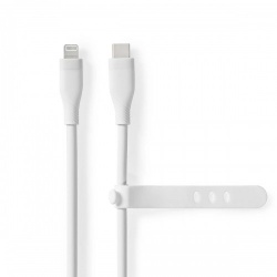 Lightning Kabel | USB 2.0 | Apple Lightning 8-Pins | USB-C™ Male | 480 Mbps | Vernikkeld | 1.50 m | Rond | Silicone | Wit | Doos - ccgb39800wt15