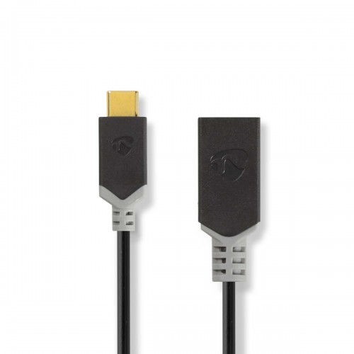 USB-C™ Adapter | USB 3.2 Gen 1 | USB-C™ Male | USB-A Female | 5 Gbps | 0.15 m | Rond | Vernikkeld | PVC | Antraciet | Doos - ccbw61710at015