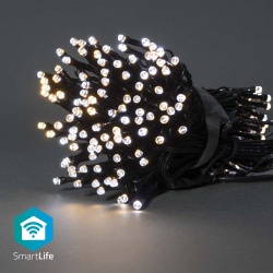 SmartLife Decoratieve LED | Koord | Wi-Fi | Warm tot Koel Wit | 100 LED's | 10.0 m | Android™ / IOS - wifilx02w100