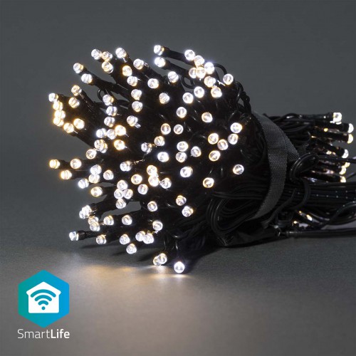 SmartLife Decoratieve LED | Koord | Wi-Fi | Warm tot Koel Wit | 100 LED's | 10.0 m | Android™ / IOS - wifilx02w100