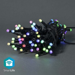 SmartLife Decoratieve LED | Koord | Wi-Fi | RGB | 42 LED's | 5.00 m | Android™ / IOS - wifilx01c42