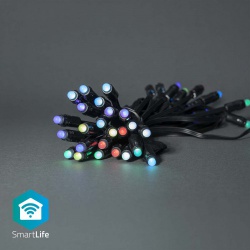 SmartLife Decoratieve LED | Feestverlichting | Wi-Fi | RGB | 48 LED's | 10.80 m | Android™ / IOS - wifilp01c48