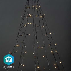 SmartLife Decoratieve LED | Boom | Wi-Fi | Warm Wit | 200 LED's | 20.0 m | 10 x 2 m | Android™ / IOS - wifilxt01w200