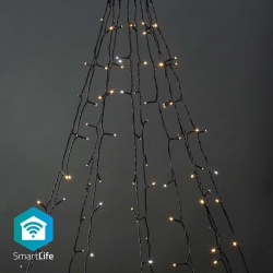 SmartLife Decoratieve LED | Boom | Wi-Fi | Warm tot Koel Wit | 200 LED's | 20.0 m | 10 x 2 m | Android™ / IOS - wifilxt02w200