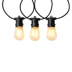 SmartLife Decoratieve LED | Feestverlichting | Wi-Fi | Warm Wit | 10 LED's | 9.00 m | Android™ / IOS | Diameter bulb: 45 mm - wifilp01f10