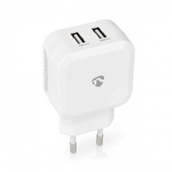 Oplader | 24 W | Snellaad functie | 2x 2.4 A | Outputs: 2 | 2x USB-A | Geen Kabel Inbegrepen | Single Voltage Output - wchau484awt