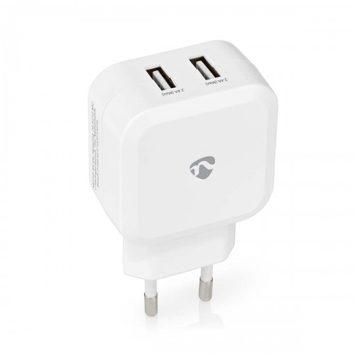 Oplader | 24 W | Snellaad functie | 2x 2.4 A | Outputs: 2 | 2x USB-A | Geen Kabel Inbegrepen | Single Voltage Output - wchau484awt