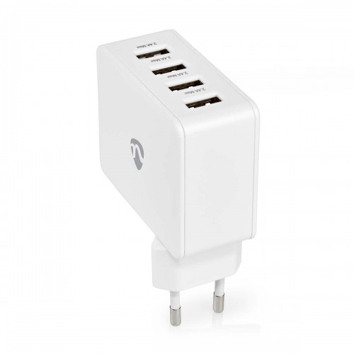 Oplader | 24 W | Snellaad functie | 4x 2.4 A | Outputs: 4 | 4x USB-A | Geen Kabel Inbegrepen | Single Voltage Output - wchau481awt