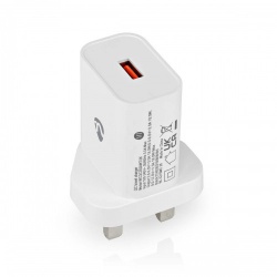 Oplader | 18 W | Snellaad functie | 3.0 A | Outputs: 1 | USB-A | Automatische Voltage Selectie - wcqc302awtuk