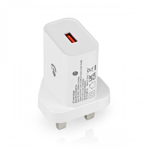 Oplader | 18 W | Snellaad functie | 3.0 A | Outputs: 1 | USB-A | Automatische Voltage Selectie - wcqc302awtuk