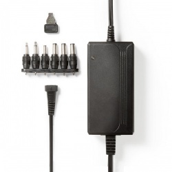 Universele AC-Stroomadapter | 27 W | 3 - 12 V DC | 3.60 m | 2.25 A | 6 plug(s) | Zwart - acpa008