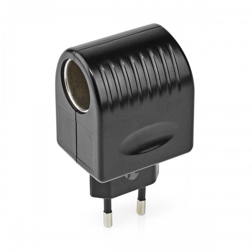 Stopcontact-Adapter | Type C (CEE 7/16) | 100 - 240 V AC 50/60 Hz | 12 V DC | 6 W | Netvoeding | 0.3 A | Zwart | Kunststof - waca12v