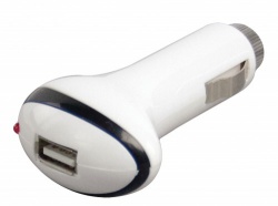 Autolader 1-Uitgang 1.0 A USB Wit - ipd-charge30