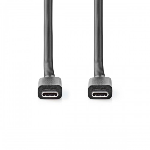 USB-Kabel | USB 3.2 Gen 2x2 | USB-C™ Male | USB-C™ Male | 100 W | 4K@60Hz | 20 Gbps | Vernikkeld | 1.00 m | Rond | PVC | Zwart | Doos - ccgb64020bk10
