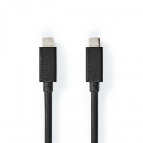 USB-Kabel | USB 3.2 Gen 2x2 | USB-C™ Male | USB-C™ Male | 100 W | 4K@60Hz | 20 Gbps | Vernikkeld | 2.00 m | Rond | PVC | Zwart | Doos - ccgb64020bk20