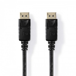 DisplayPort-Kabel | DisplayPort Male | DisplayPort Male | Vernikkeld | 2.00 m | Rond | PVC | Label - ccgl37011bk20