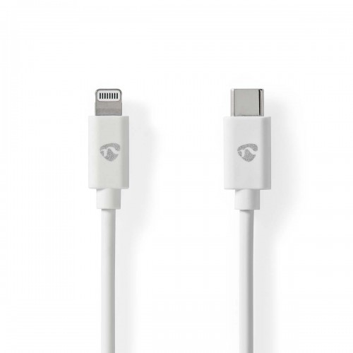 Lightning Kabel | USB 2.0 | Apple Lightning 8-Pins | USB-C™ Male | 480 Mbps | Vernikkeld | 2.00 m | Rond | PVC | Wit | Label - ccgl39650wt20