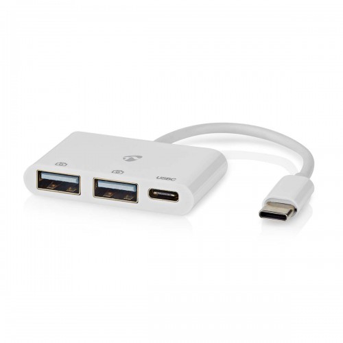 USB-Hub | 1x USB-C™ | 1x USB-C™ / 2x USB 2.0 A Female | 3 poort(en) | USB Gevoed - ccgb64785wt01