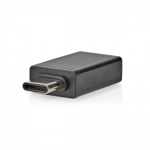 USB-C™ Adapter | USB 3.2 Gen 1 | USB-C™ Male | USB-A Female | 5 Gbps | OTG | Rond | Vernikkeld | Zwart | Doos - ccgb64915bk