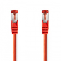 CAT6 Netwerkkabel | RJ45 Male | RJ45 Male | S/FTP | 0.15 m | Rond | LSZH | Rood | Label - ccgl85221rd015