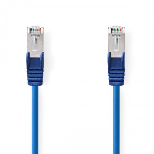 CAT5e Netwerkkabel | SF/UTP | RJ45 Male | RJ45 Male | 10.0 m | Rond | PVC | Blauw | Label - ccgl85121bu100