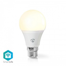 SmartLife LED Bulb | Wi-Fi | B22 | 800 lm | 9 W | Warm Wit | 2700 K | Android™ / IOS | A60 | 1 Stuks - wifilw12wtb22