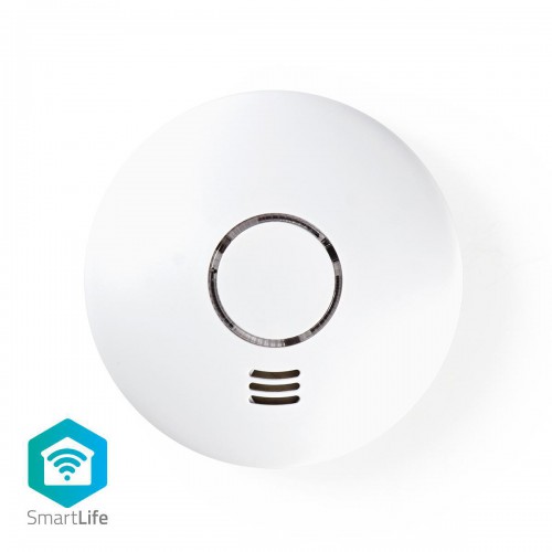 SmartLife Rookmelder | Wi-Fi | Warmtesensor | Batterij Gevoed | Levenscyclus sensor: 10 Jaar | EN 14604 | Max. batterijduur: 24 Maanden | 85 dB | Wit | 1 Stuks - wifids10wt