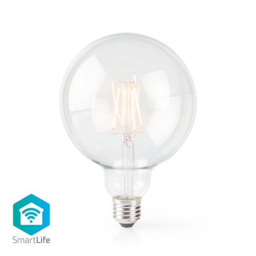 SmartLife LED Filamentlamp | Wi-Fi | E27 | 500 lm | 5 W | Warm Wit | 2700 K | Glas | Android™ / IOS | G125 | 1 Stuks - wifilf10wtg125