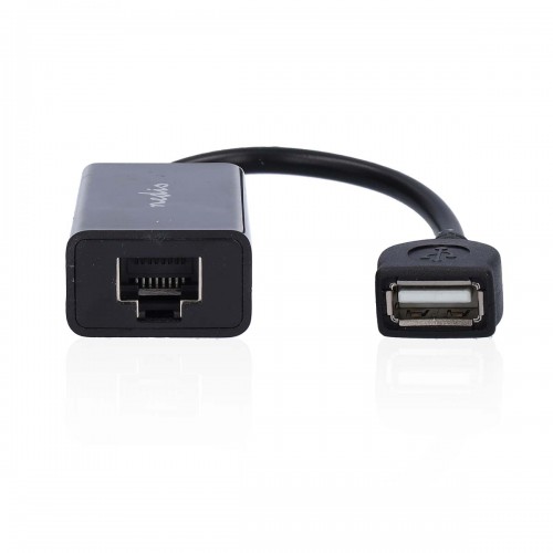 USB-Verlenger | USB 2.0 | 1x USB-A Male | 1x RJ45 Female | 1x USB-A Female | 1x RJ45 Female | 50 m | 480 Mbps | Vernikkeld | Rond | PVC | Zwart | Doos - ccgb61extbk500