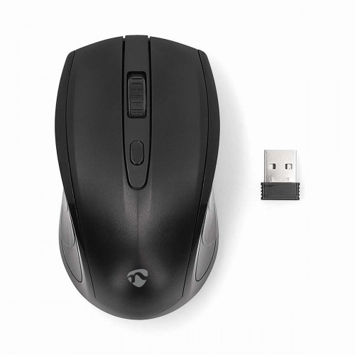 Muis | Draadloos | 800 / 1200 / 1600 dpi | Instelbare DPI | Aantal knoppen: 4 | Tweehandig - msws106bk