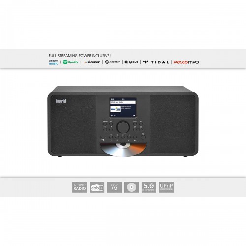 IMPERIAL DABMAN i205 CD Zwart DAB+ / FM / INTERNET / BLUETOOTH - 22-238-10