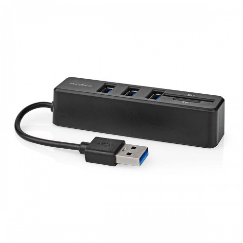 USB-Hub | 1x USB-A | 3x USB A Female | 5-Poorts poort(en) | USB 2.0 | USB Gevoed | SD & MicroSD - ccgb60250bk01