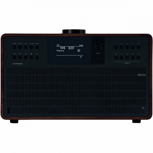 SuperCD Geluidssysteem met CD-speler DAB+ / FM / Internet / Bluetooth Walnoot-zwart - 641191
