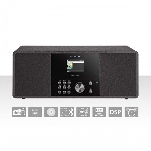 Telestar DIRA S 24 CD DAB+/FM Stereo Radio met CD-speler Zwart - 10-200-02