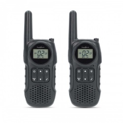 Walkie talkie Set | 2 Handsets | Tot 10 km | Frequentiekanalen: 8 | PTT / VOX | tot 3 uur | Koptelefoonoutput | Zwart - wltk1050bk