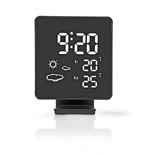 Weerstation | Binnen & Buiten | Inclusief draadloze weersensor | Weersvoorspelling | Tijdweergave | Digitaal | Wekkerfunctie - west403bk