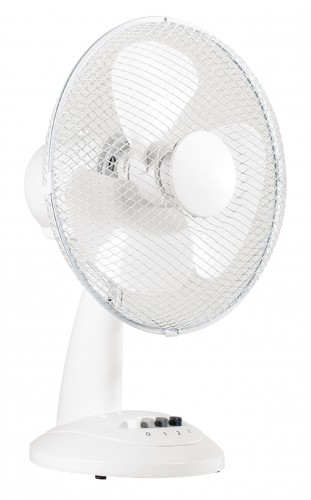 Tafelventilator 30 cm 35 W Plastic Wit - vl-fn12