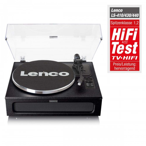 Platenspeler met 4 ingebouwde luidsprekers en bluetooth-ontvangst Zwart - ls-430bk
