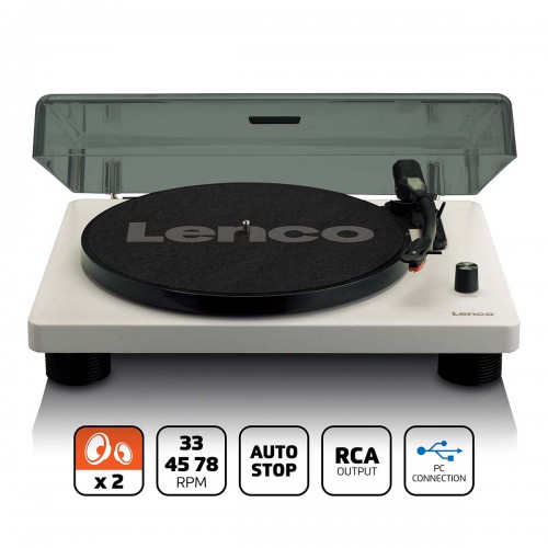 Platenspeler met ingebouwde luidsprekers USB-codering Grijs - ls-50gy
