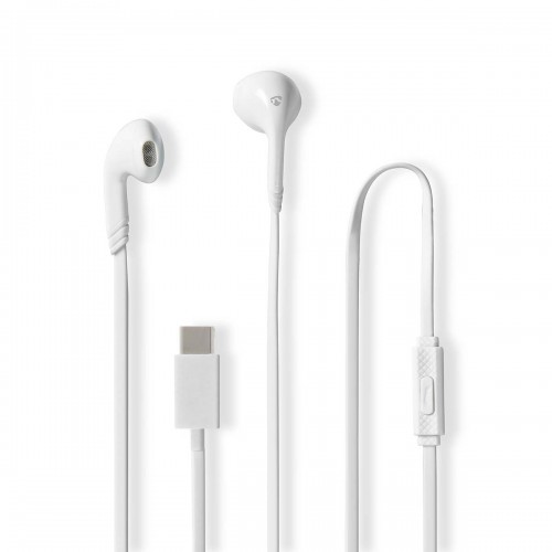 Bedrade Koptelefoon | USB-C™ | Kabellengte: 1.20 m | Ingebouwde microfoon | Volumebediening | Wit - hpwd4024wt