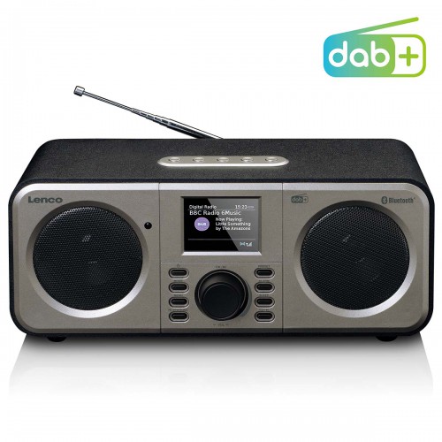 Stereo DAB+ FM-radio met Bluetooth® Zwart - dar-030bk