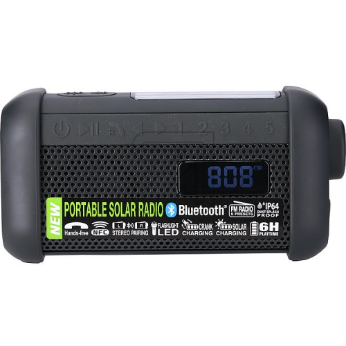 Noodradio | Draagbaar Model | solar - zwengel | Noodradio  - mh-08 mb